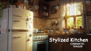 【中文字幕】风格化厨房课程：在Blender中创建美丽3D场景的完整指南
