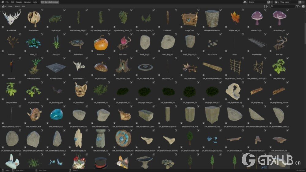 《凯娜：精神之桥》 Blender 3D模型资源库