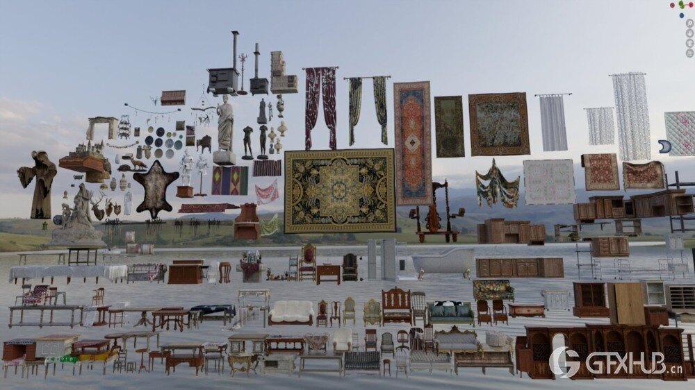 《生化危机村庄》 Blender 3D模型游戏资源