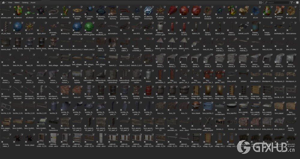 《潜行者》系列原版游戏 Blender 3d模型资源库