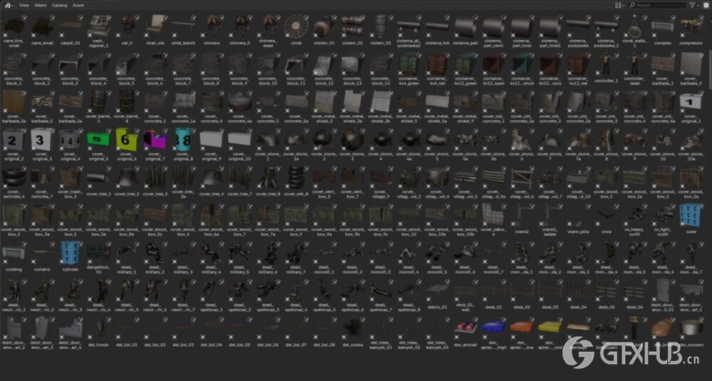 《潜行者》系列原版游戏 Blender 3d模型资源库
