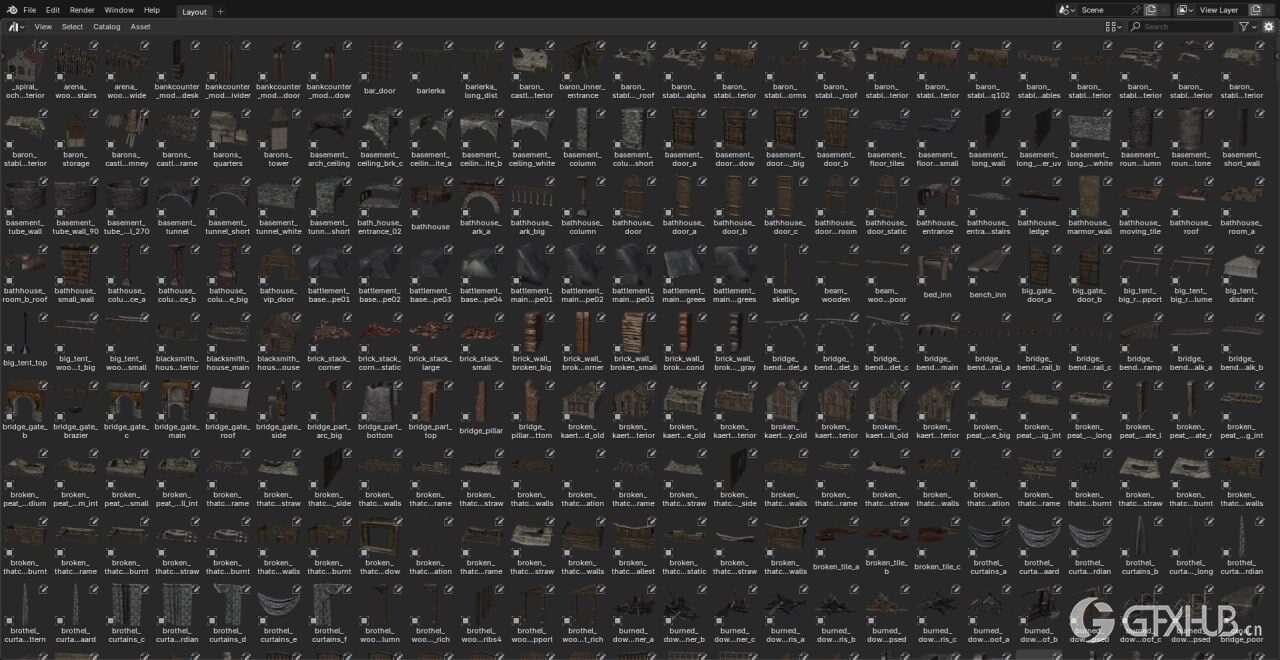 巫师3：狂猎 Blender 3D模型资源库