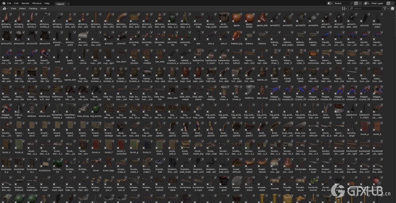 巫师3：狂猎 Blender 3D模型资源库