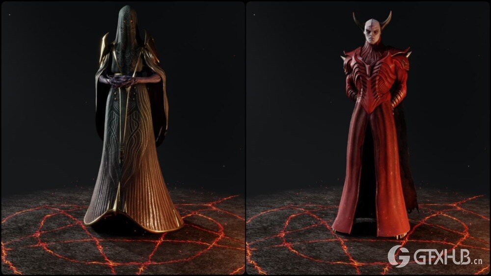 《毁灭战士：黑暗时代》Blender 3d模型角色合集