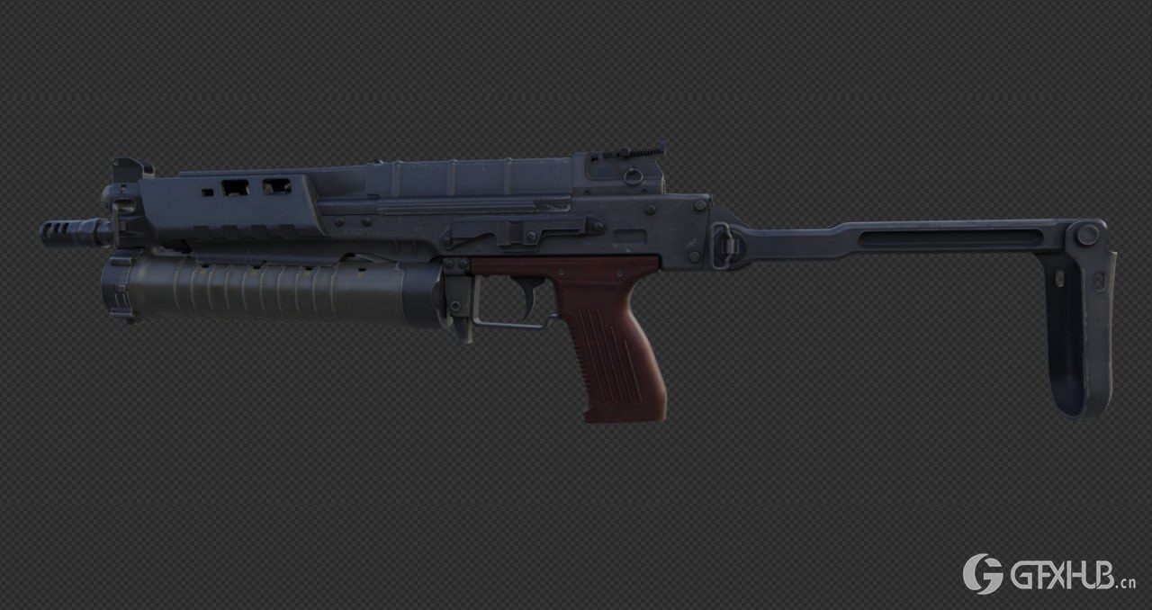 《使命召唤：黑色行动冷战》游戏中的3D武器模型合集