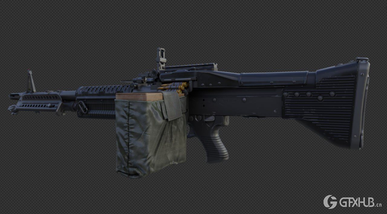 《使命召唤:黑色行动冷战》游戏中的3D武器模型合集