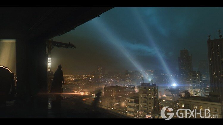 Blender 蝙蝠侠场景中完整的CG和VFX工作流程