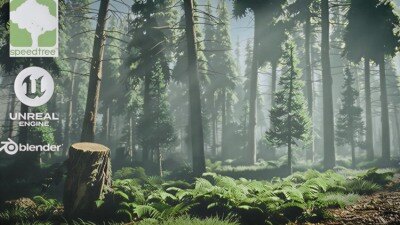 SpeedTree 10 大师课：用 PCG 和程序化样条路径构建 Epic UE5 森林环境