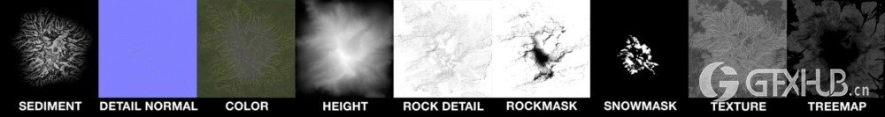 21组山脉高山地形模型 Classic Mountain Pack Full