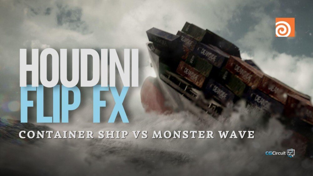 【中文字幕】Houdini 海洋特效模拟巨浪撞击货船教程 - GFXHUB