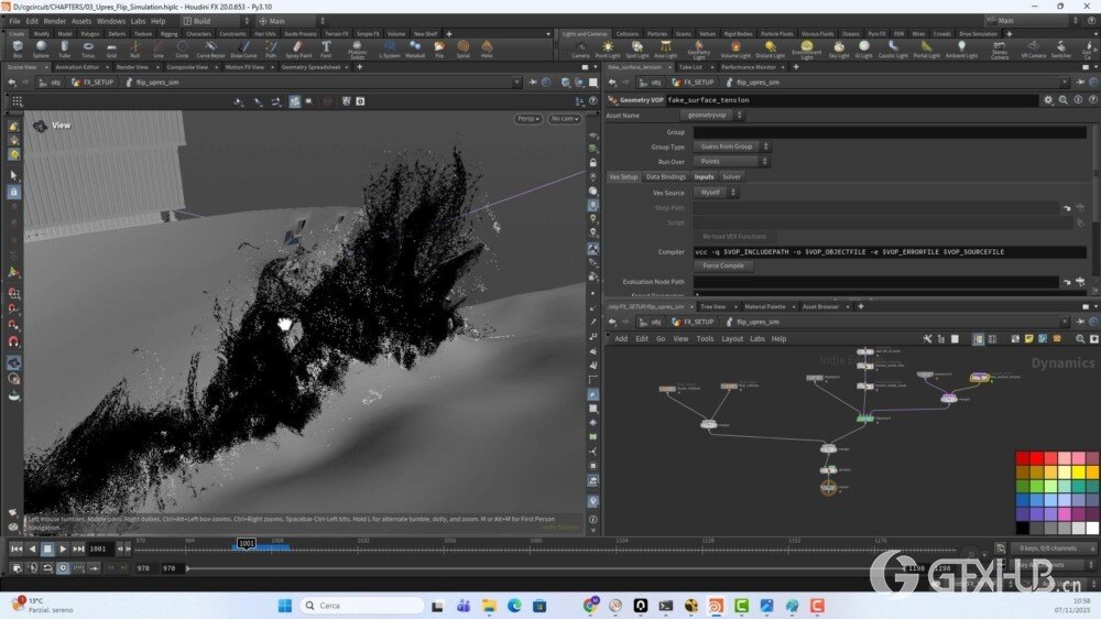【中文字幕】Houdini 海洋特效模拟巨浪撞击货船教程