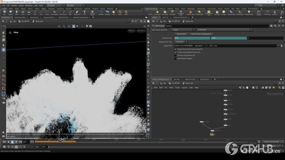【中文字幕】Houdini 海洋特效模拟巨浪撞击货船教程
