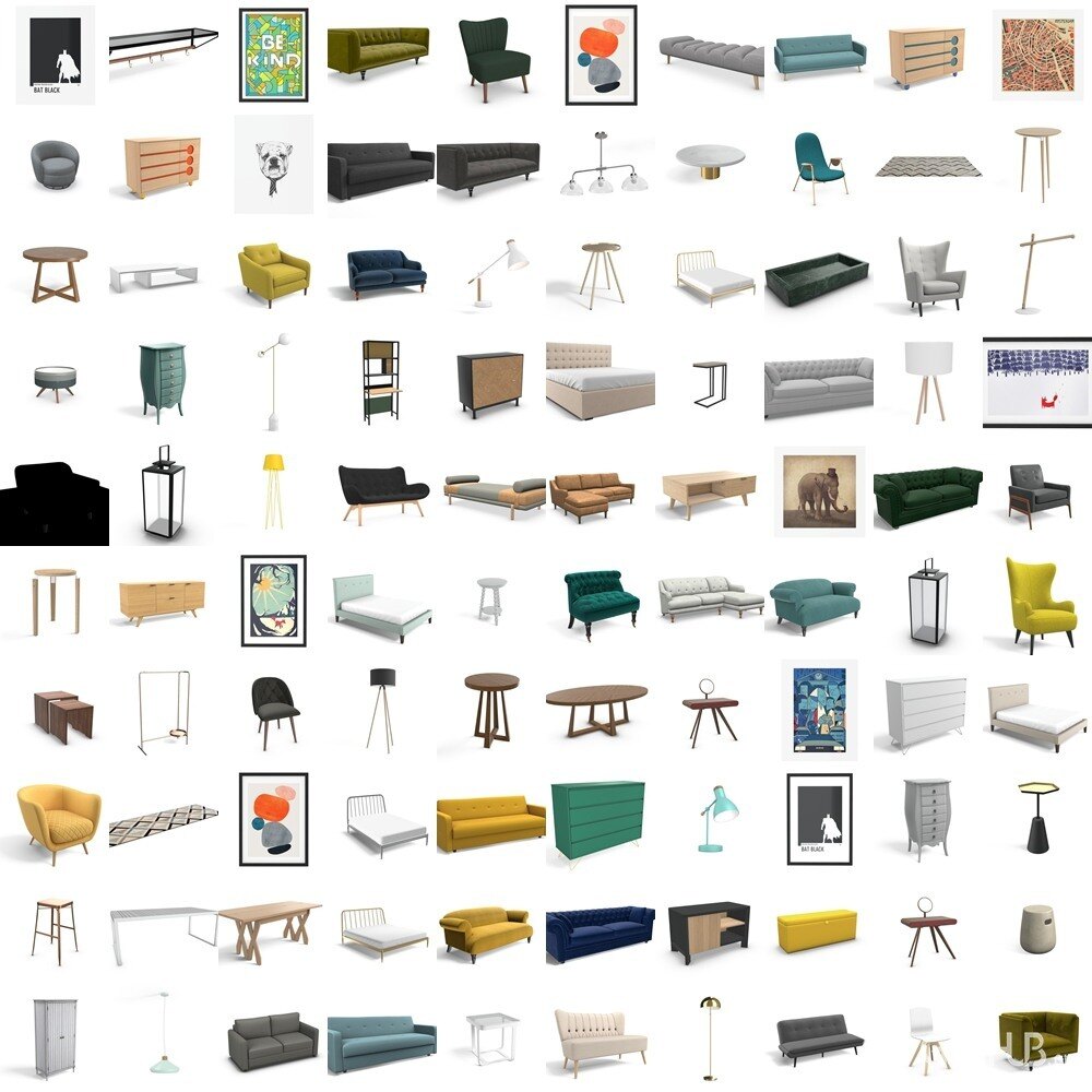 1500个家具三维模型 1500+ 3D-Models Bundle by Made.com