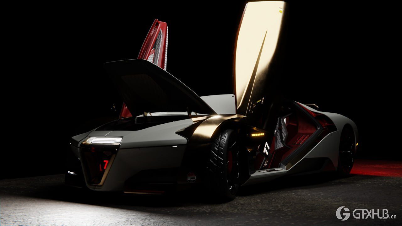 《赛博朋克2077》Blender 汽车模型合集