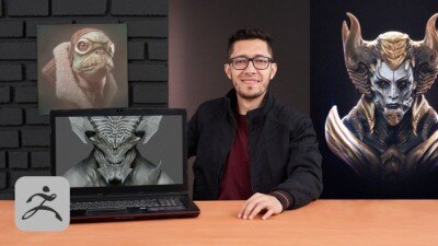 ZBrush 中的黑暗奇幻角色设计教程 Dark Fantasy Character Design in ZBrush