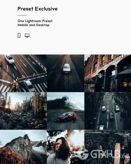 Lightroom预设包艺术风格时尚色彩和现代色彩