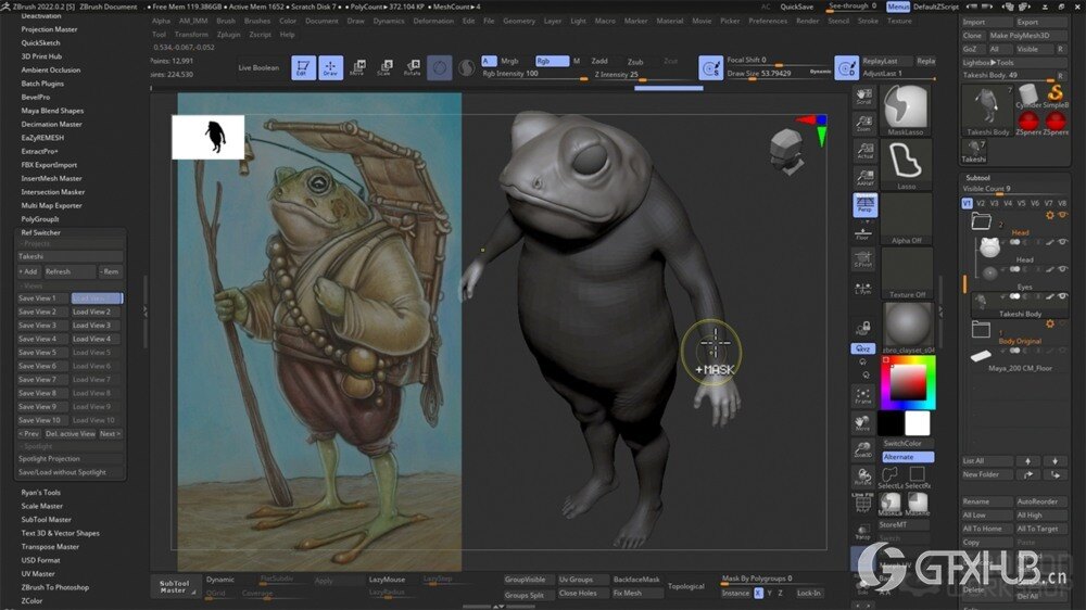 【中文字幕】学习从二维概念到三维最终渲染的完整角色创作流程