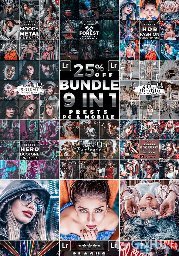 艺术收藏Lightroom预设 Artistic Collection Bundle Presets (Mobile & Desktop)