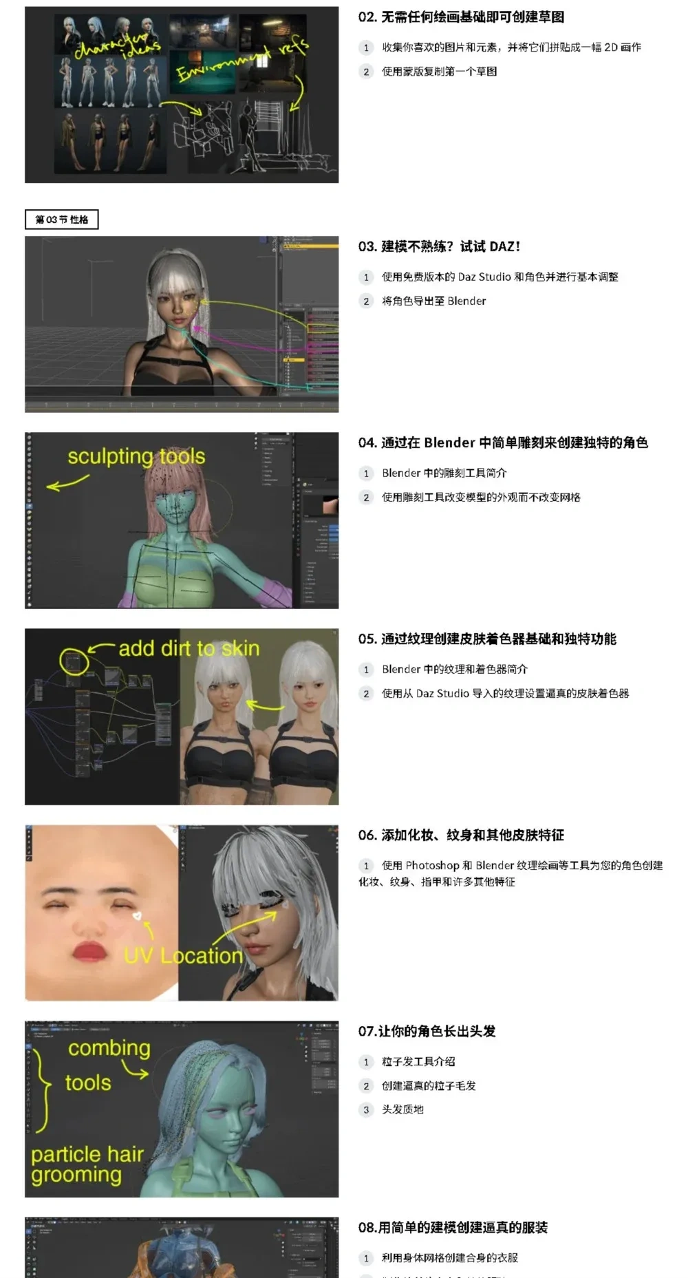 【中文字幕】使用 Daz 和 Blender 30天从零技能到专业3D艺术家