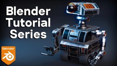 科幻建筑机器人（Blender教程系列）Sci-Fi Construction Robot