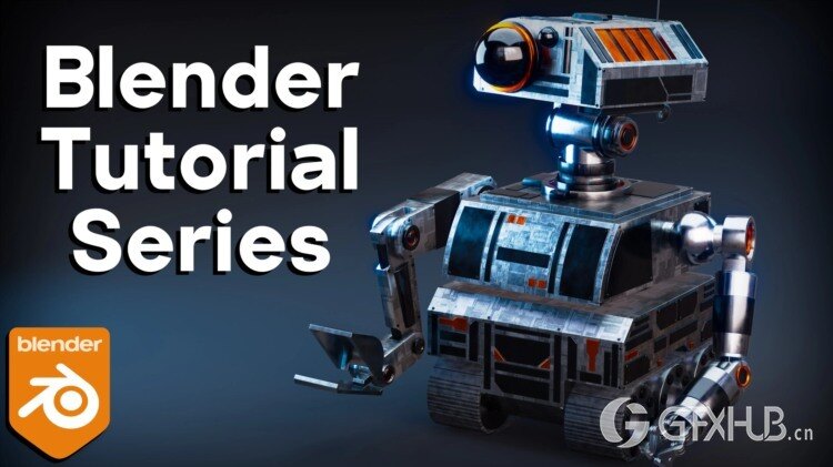 科幻建筑机器人(Blender教程系列)Sci-Fi Construction Robot