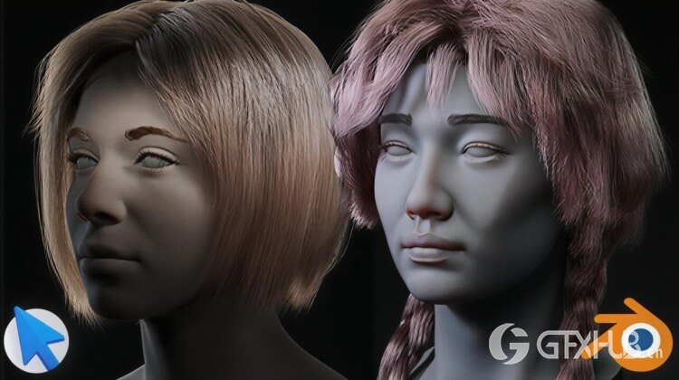 Blender 头发与毛发:完整工作流程 Blender Hair & Fur Complete Workflow