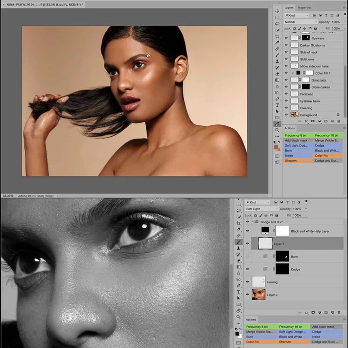 【中文字幕】肖像与头像修图教程 Beauty and Portrait Retouching with Pratik Naik - GFXHUB