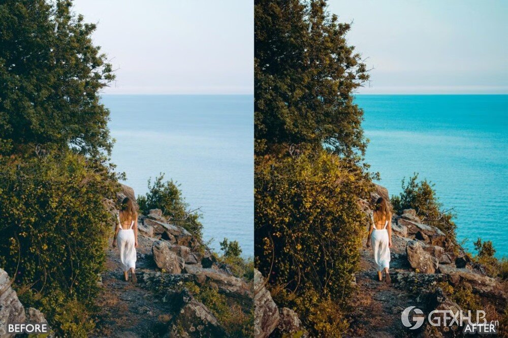 温暖金色电影 Lightroom 预设包 Warm Golden Cinematic Lightroom Presets Pack