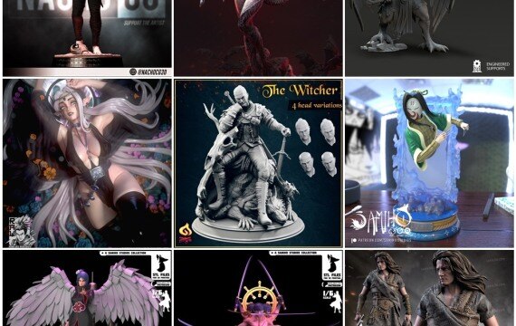 【2025精选】高精度3D打印角色模型合集 Vol.2｜90+ 影视/动漫/游戏角色雕像 · 含胸像、全身像 - GFXHUB