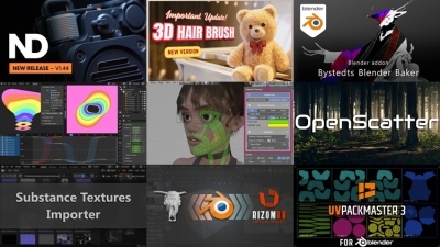 【2025年第11季】Blender 插件合集 | 31个专业级插件包 2.31GB
