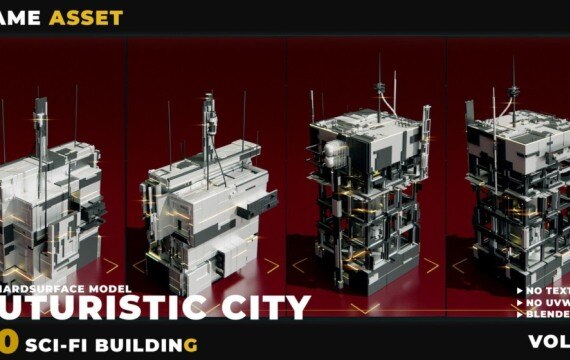 【20个科幻建筑】未来城市模型合集 Vol.01 | 多格式3D模型包 - GFXHUB