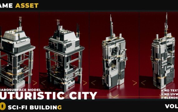 【20个科幻建筑】未来城市模型合集 Vol.01 | 多格式3D模型包 - GFXHUB