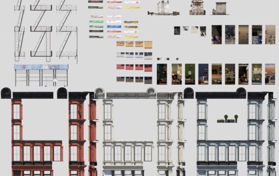 Archmodels vol. 267 高品质模块化建筑3D模型 - GFXHUB