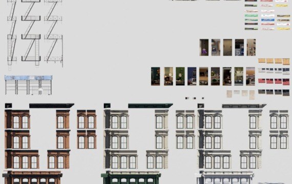 Archmodels vol. 267 高品质模块化建筑3D模型 - GFXHUB