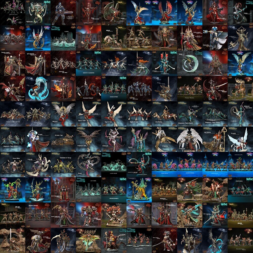 Heroes Infinite Collection Vol.4 | 10大主题3D打印模型套装 · 36.4GB专业级桌游微型模型库 - GFXHUB