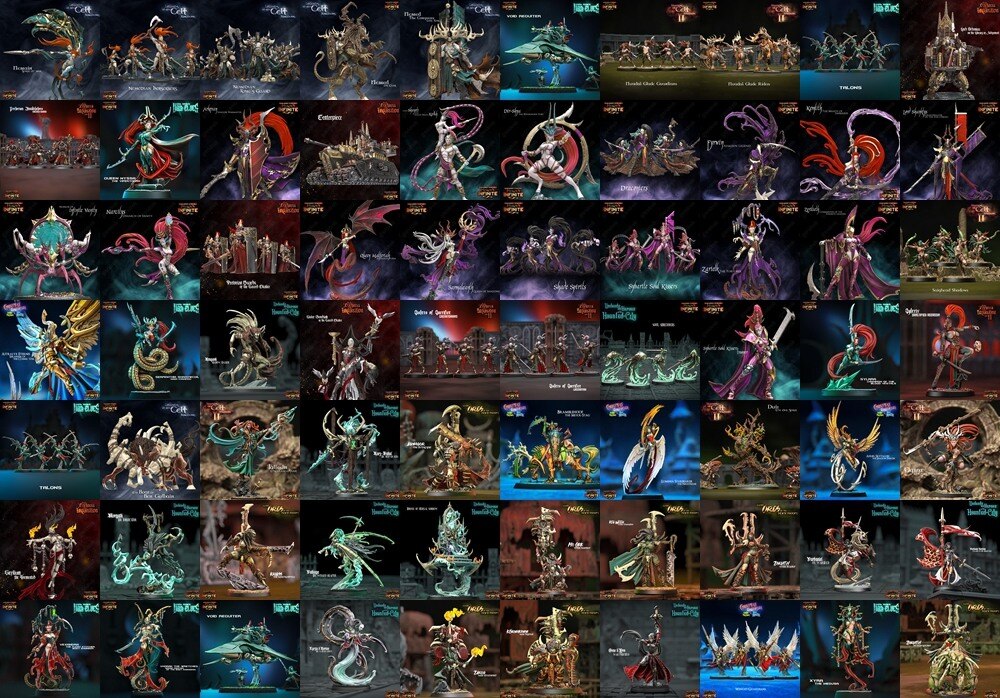 Heroes Infinite Collection Vol.4 | 10大主题3D打印模型套装 · 36.4GB专业级桌游微型模型库 - GFXHUB