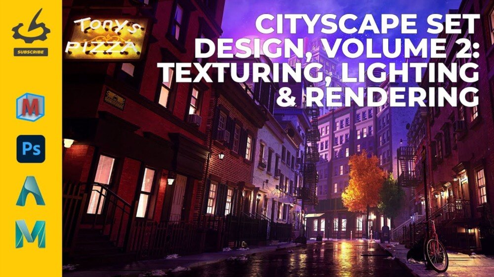 城市景观场景设计进阶：材质、照明与渲染的专业技术精要