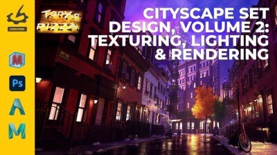 城市景观场景设计进阶：材质、照明与渲染的专业技术精要