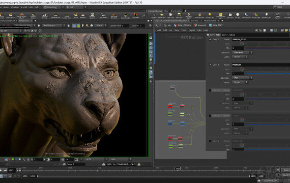 奇幻生物纹理与视觉开发：专业VFX工作流程详解