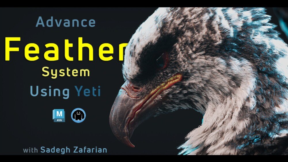 高级羽毛系统创建精要：Yeti专业工作流与生物角色增强技术