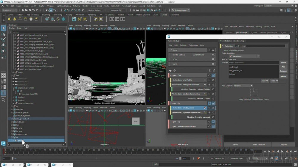 实用灯光与合成：从Maya到Nuke的电影级镜头制作指南
