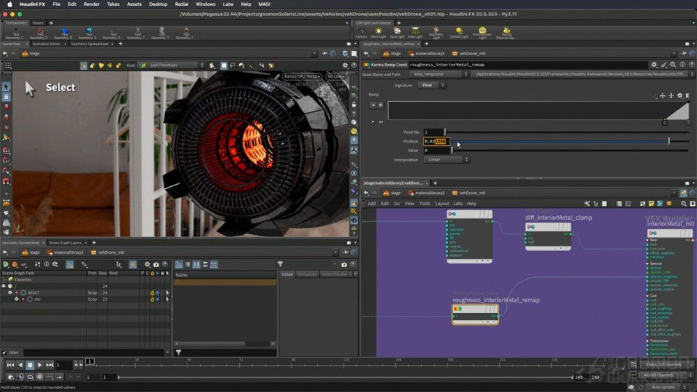 Houdini Solaris与USD全流程：创建电影级科幻VFX序列的6小时专业指南