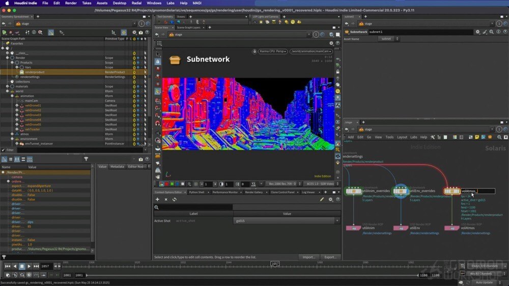 Houdini Solaris与USD全流程：创建电影级科幻VFX序列的6小时专业指南