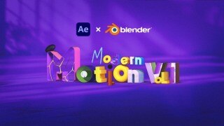 After Effects 与 Blender 的 3D 动态设计全流程（含中文字幕）Modern Motion Vol.1