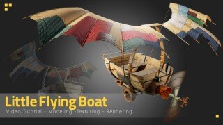 水上飞行船全流程制作：27小时无解说深度拆解3D资产创作完整流程