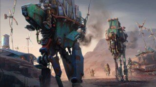 机甲插画教程，掌握 3D 转 2D 角色故事创作技法 Mech Illustration with Character & Story