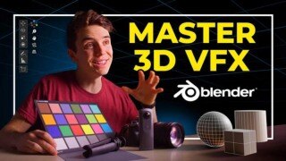 Blender 3D实景合成 + CGI 特效全流程实战课程 | The 3D VFX Course for Blender