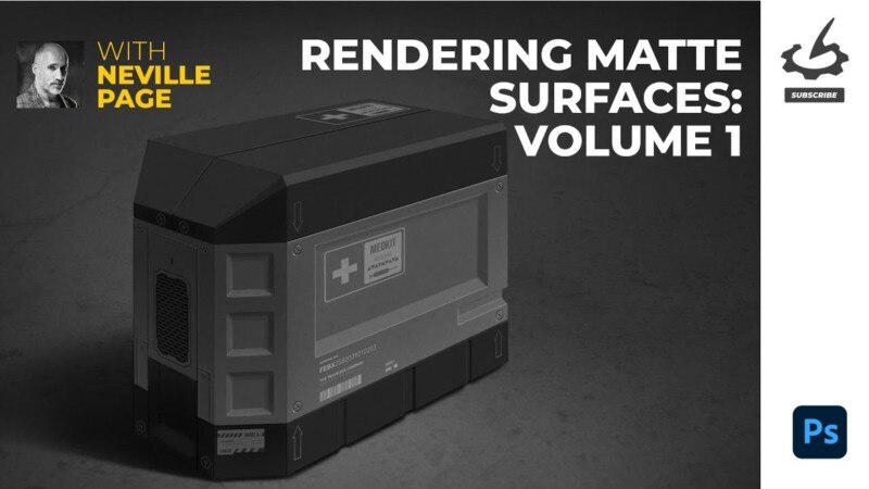 Photoshop 哑光表面渲染基础课 Rendering Matte Surfaces: Volume 1 - GFXHUB