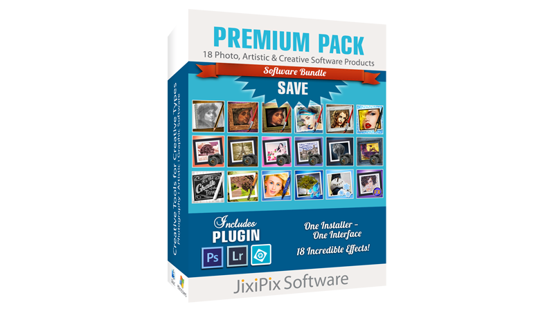 专业级照片艺术效果与创意工具，适配 PS/lightroom 多平台 JixiPix Software & Plugins Bundle - GFXHUB