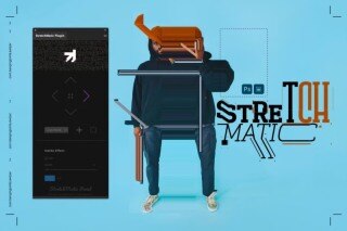 PS插件-像素拉伸动态扭曲拼贴效果设计工具 StretchMatic – Photoshop Plugin